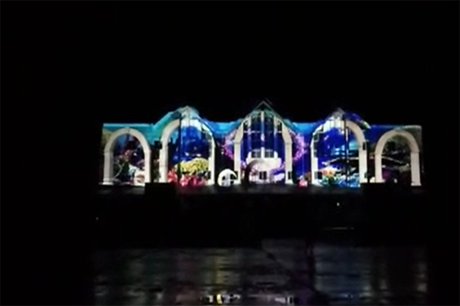 唐山國(guó)際旅游島建筑投影秀